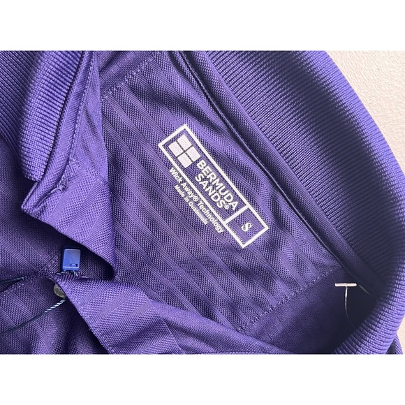 MEN'S BURMUDA SANDS GOLF SHIRT 15+ UPF PURPLE SIZE S NWT - Picture 4 of 9